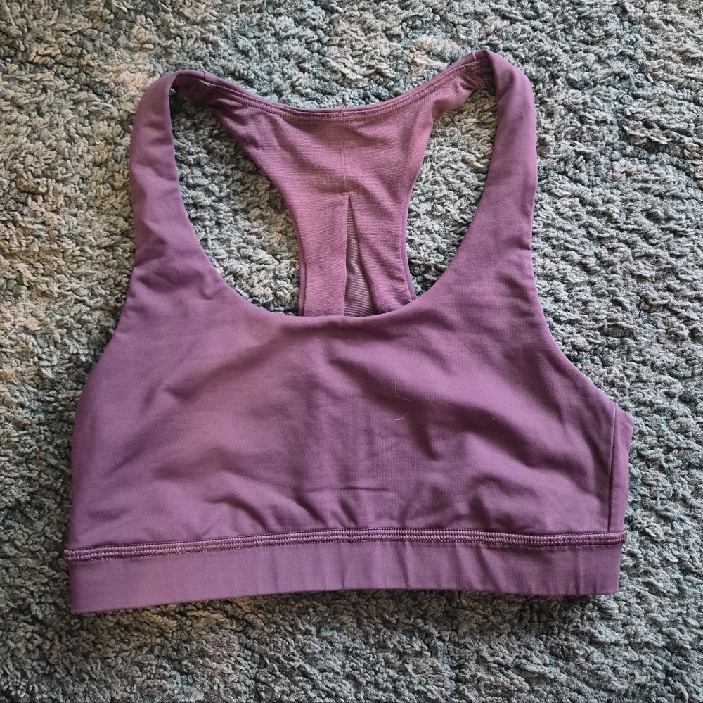 Lululemon Burgubdy Purple Sports Bra 4 - Picture 1 of 9